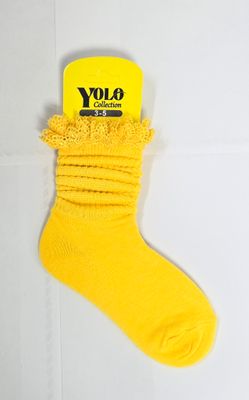 LACE35-YELLOW-SOCK