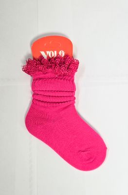 LACE03-HOTPINK-SOCK