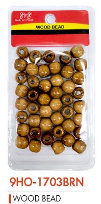 9HO-1703BRN-WOODBEAD