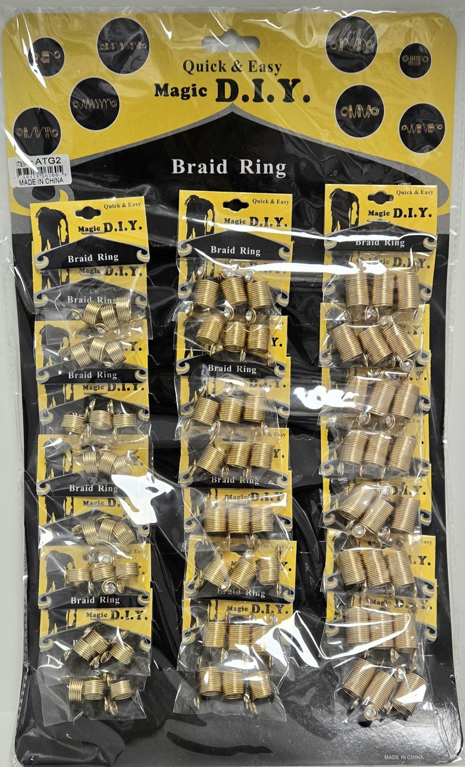 ATG2-BRAID RING W/STONE - WIG