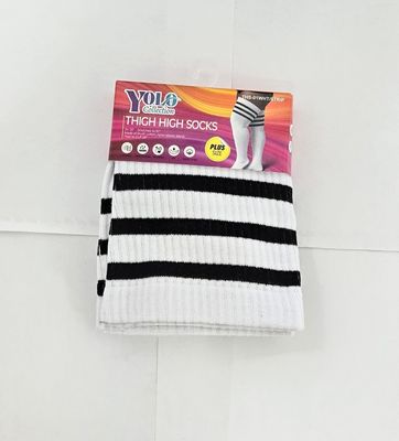 THS01-WHT-STRIP-SOCK