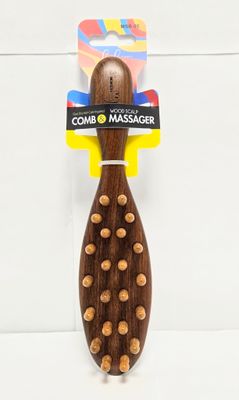MSB-05 WOODEN SCALP COMB&amp;MASSAGER