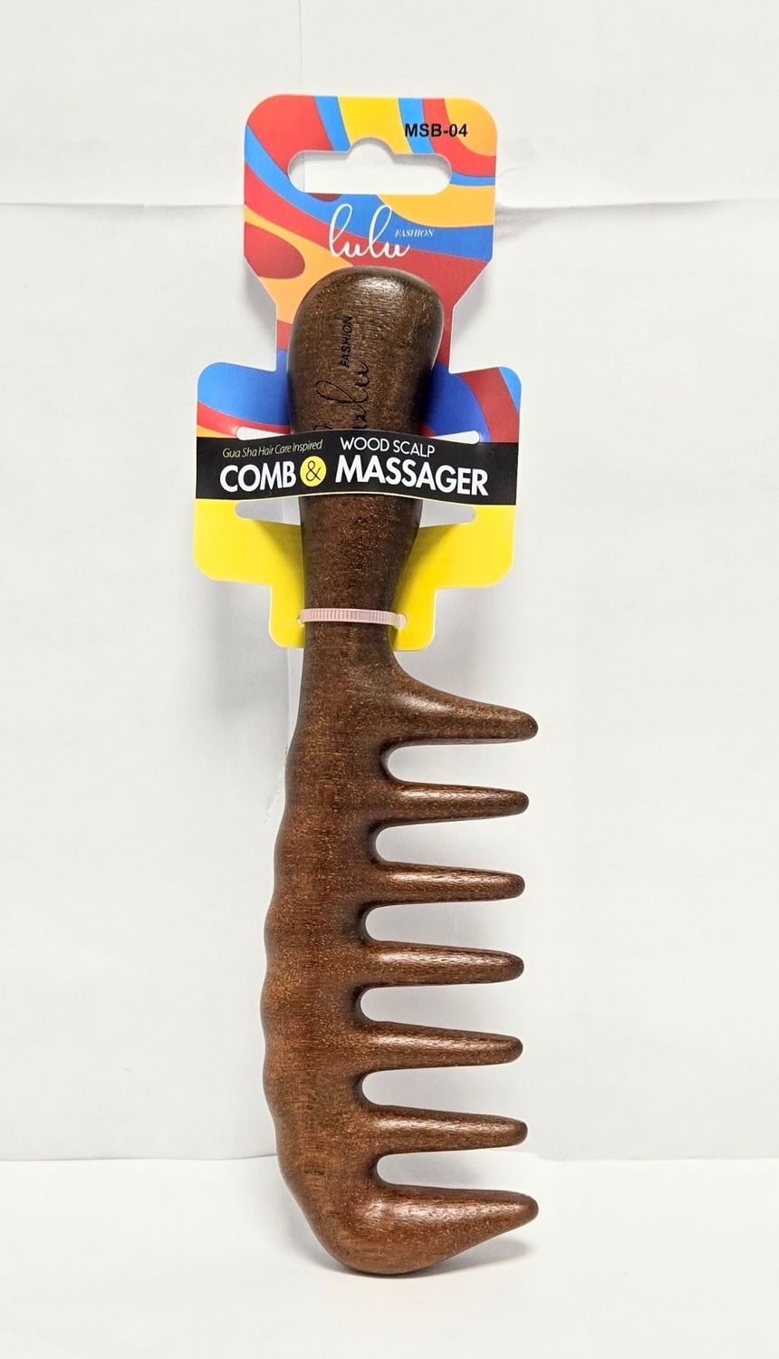MSB-04 WOODEN SCALP COMB&amp;MASSAGER