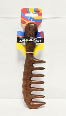 MSB-04 WOODEN SCALP COMB&amp;MASSAGER