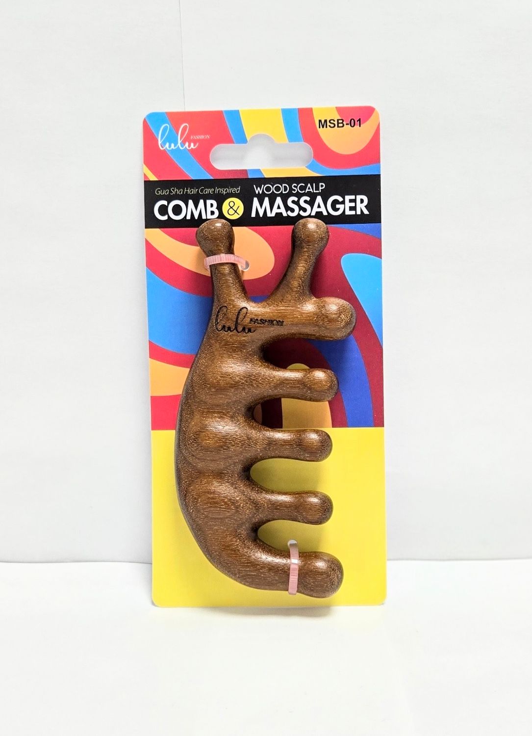 MSB-01 WOODEN SCALP COMB&amp;MASSAGER