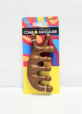 MSB-01 WOODEN SCALP COMB&amp;MASSAGER
