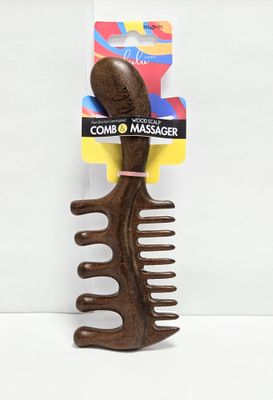 MSB-03 WOODEN SCALP COMB&amp;MASSAGER