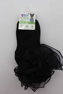 LACE01-BLACK/L - SOCK