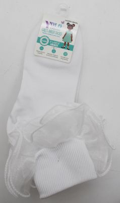 LACE01-WHITE/XL-SOCK