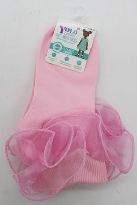 LACE01-LIGHT PINK/XL-SOCK