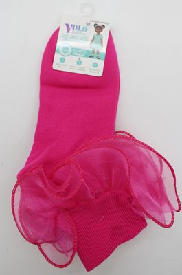 LACE01-HOT PINK/XL-SOCK