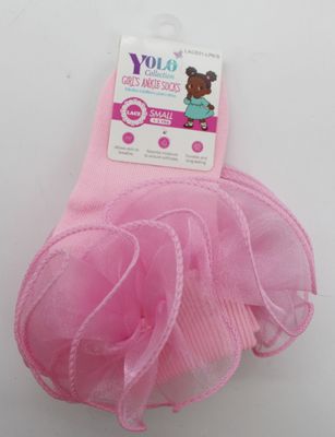 LACE01-LIGHT PINK/S-SOCK