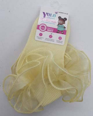 LACE01-LIGHT YELLOW/S-SOCK