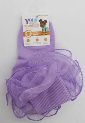 LACE01-LAVENDER/M-SOCK