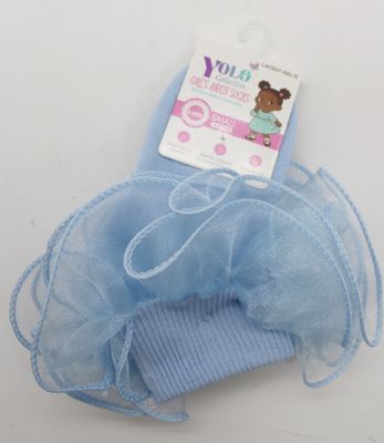 LACE01-SKY BLUE/S-SOCK