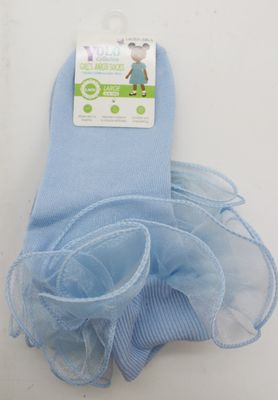 LACE01-SKY BLUE/L-SOCK