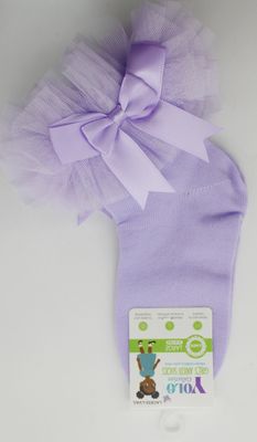 LACE02-LAVENDER/L-SOCK