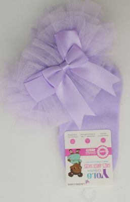 LACE02-LAVENDER/S-SOCK