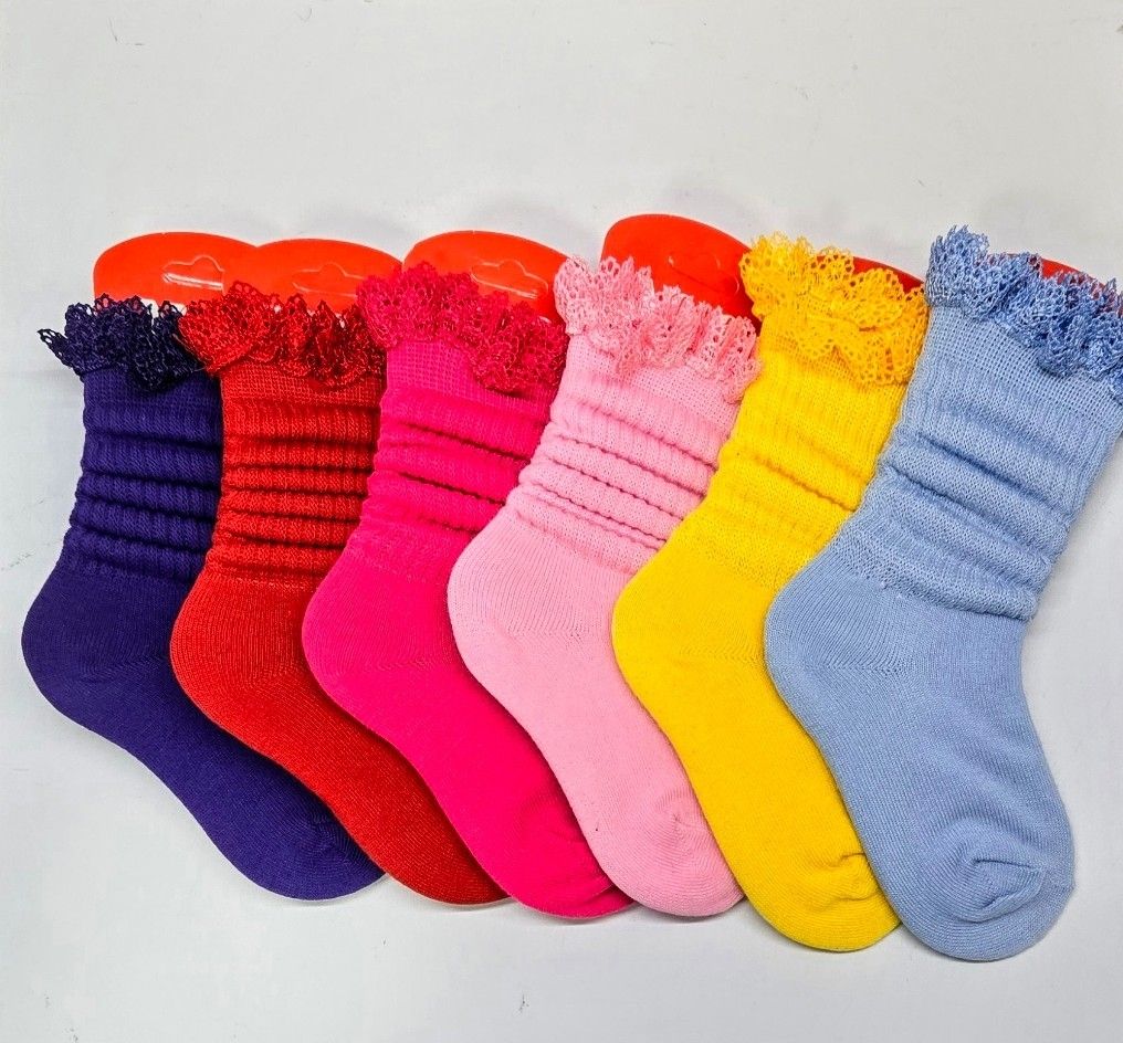 LACE03-ORANGE-SOCK