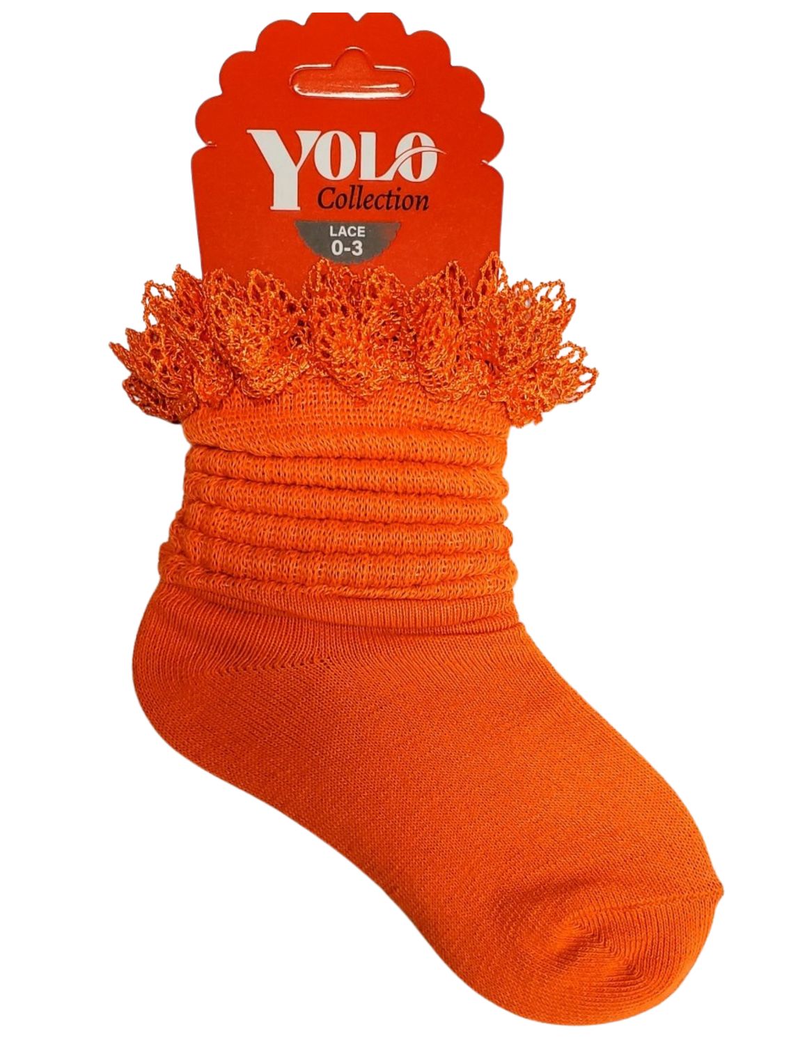 LACE03-ORANGE-SOCK