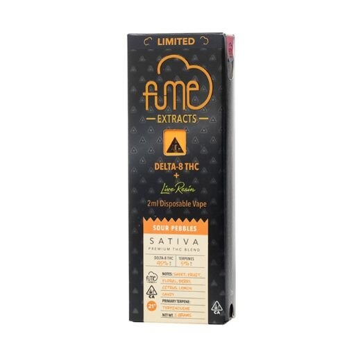 Fume Extracts Delta 8 2g Live Resin Display of 5