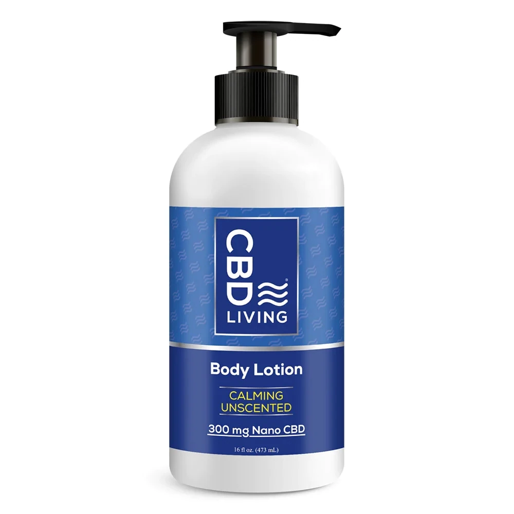 CBD Living Massage Oil Unscented 300mg Nano CBD 12fl oz