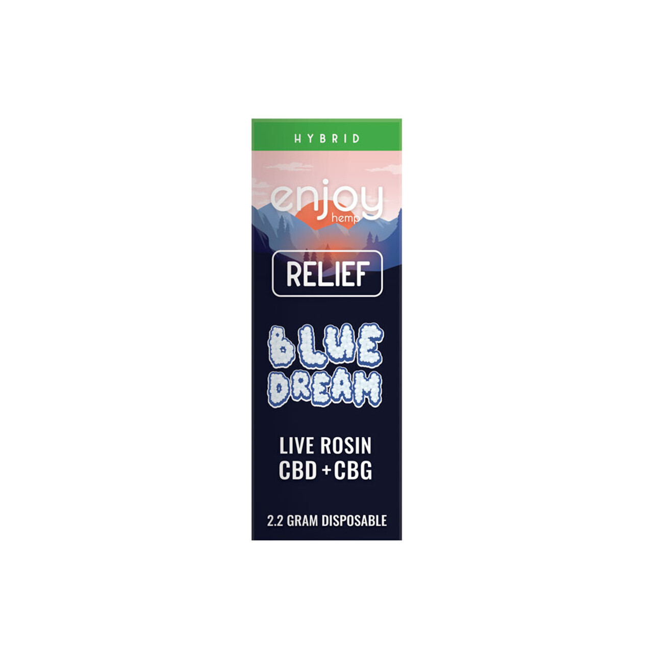 Enjoy Hemp Vape Relief Blue Dream CBD + CBG 2.2g