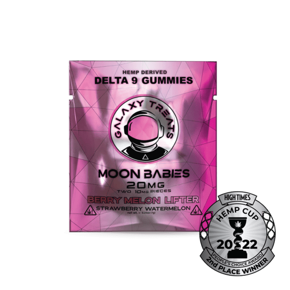 Galaxy Treats Gummies D9 Moon Babies Berry Melon Lifter 20mg 2ct