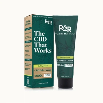 R+R Cream CBD 2500mg 2.5fl oz