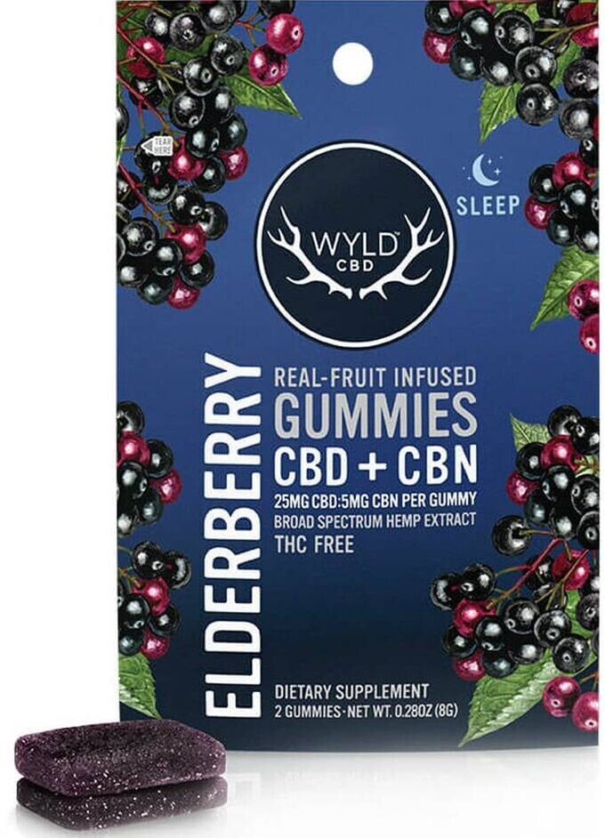 Wyld CBD Elderberry Sleep Gummies 2pk