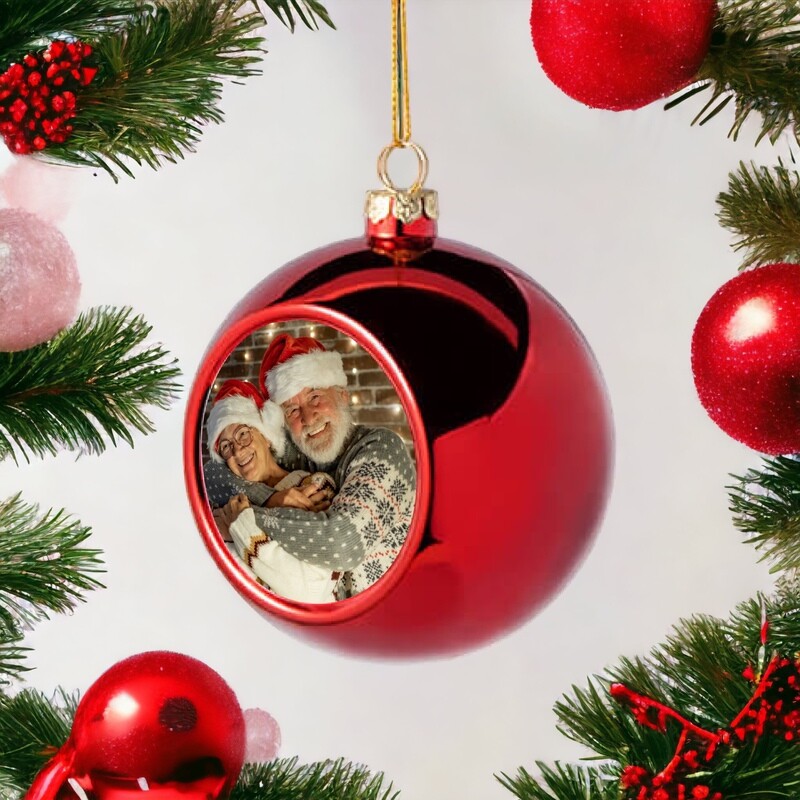 kerstbal met foto