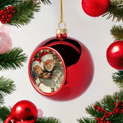 kerstbal met foto