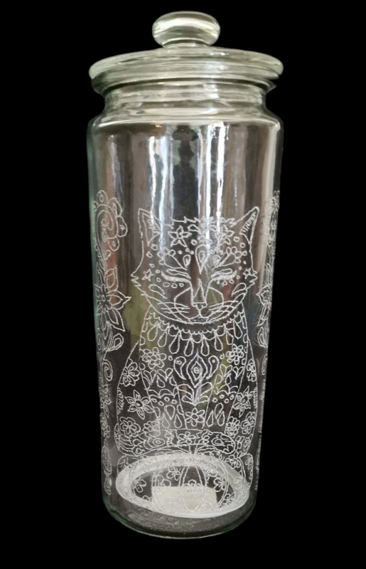 Vorratsglas Meditierende Katze