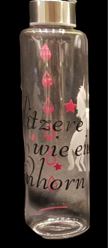 Trinkflasche Einhorn Beplottet