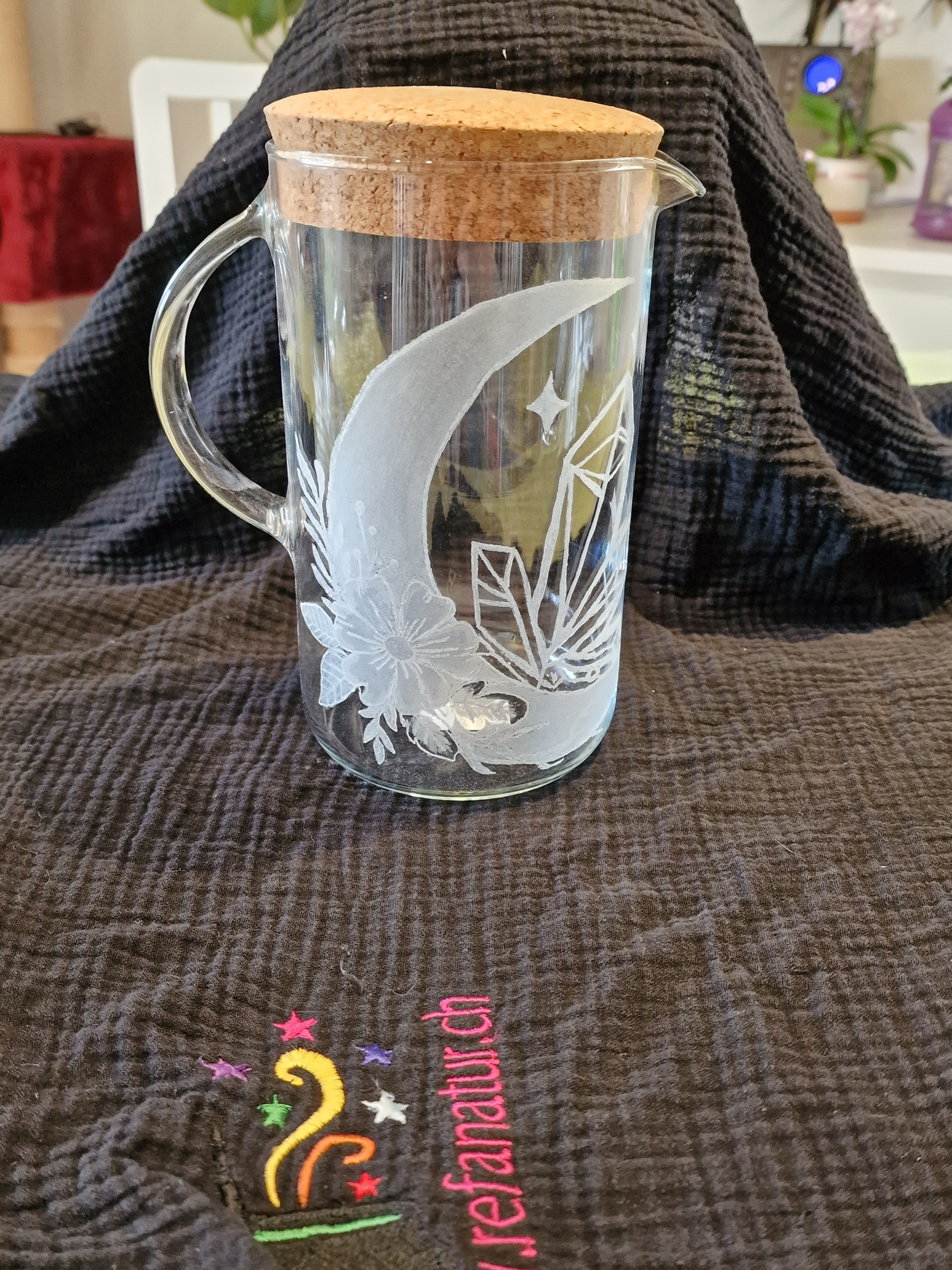 1,5l Karaffe Mondgravur