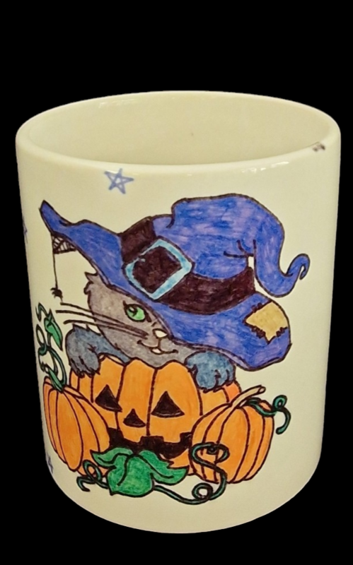 Tasse Halloween Katze