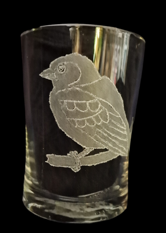 Bierglas  Vogel