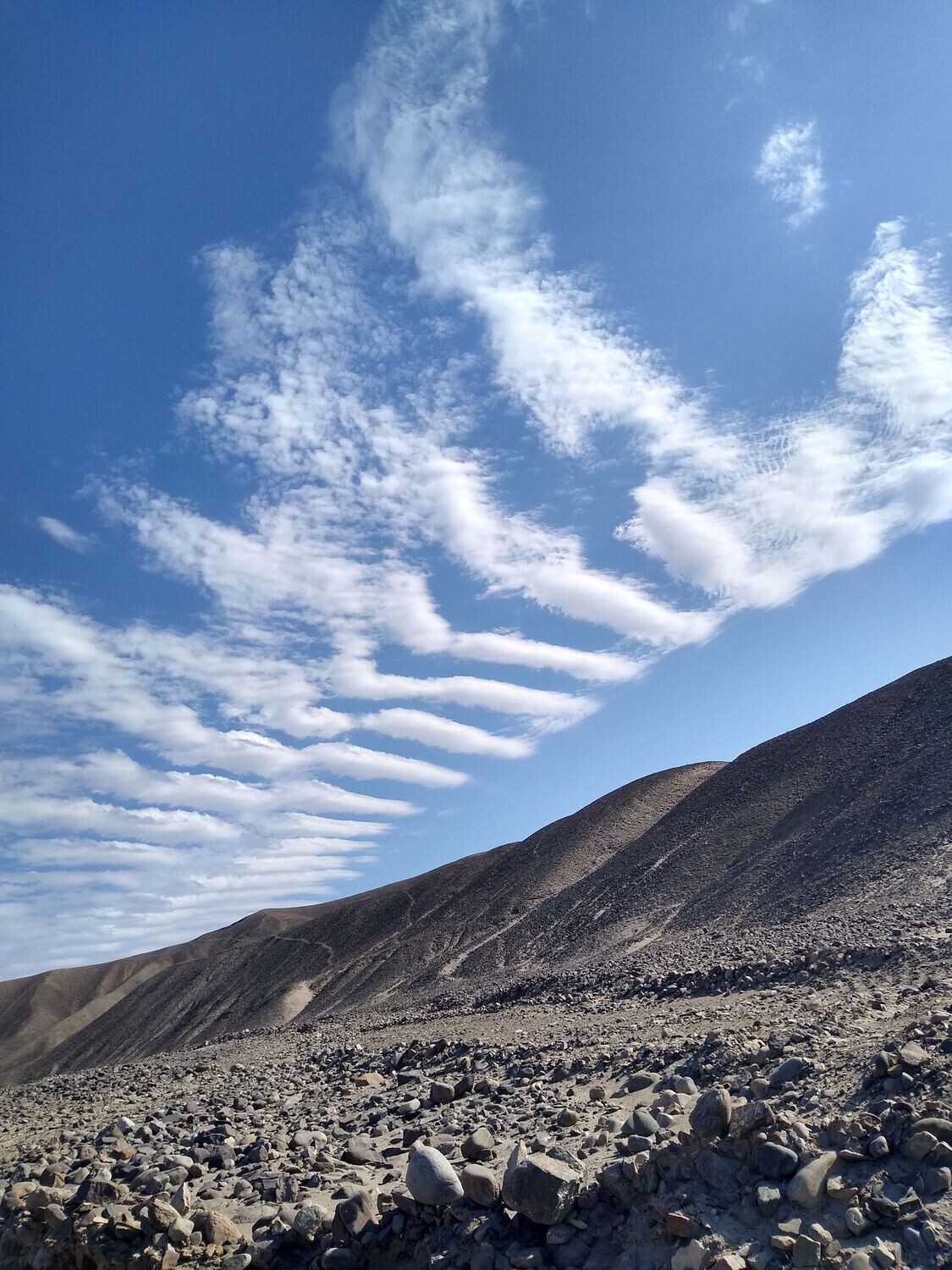 Nubes sobre desierto