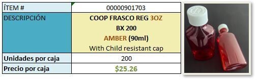 *Liquidación* Frascos para LIQUIDO (medicamentos en liquido)