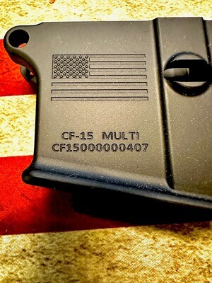 American Flag Stripped Receiver