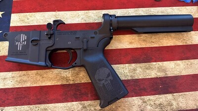 Complete Lower with Raw Punisher