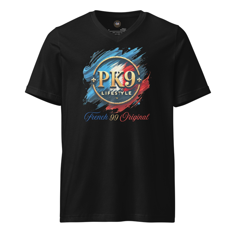 T-shirt Unisexe à Manches Courtes et Col V femme 