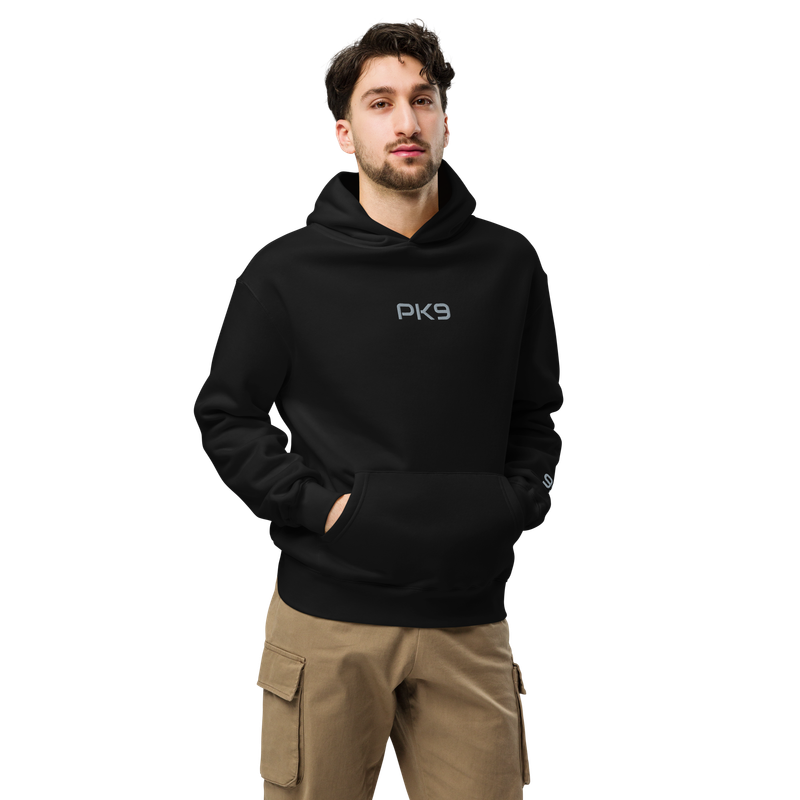 Hoodie PK9 “Vincent” – Oversized Édition Argent