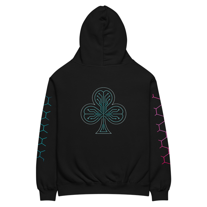 🃏 Hoodie Oversized PK9 – Future Holdem Clover Edition