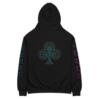 🃏 Hoodie Oversized PK9 – Future Holdem Clover Edition
