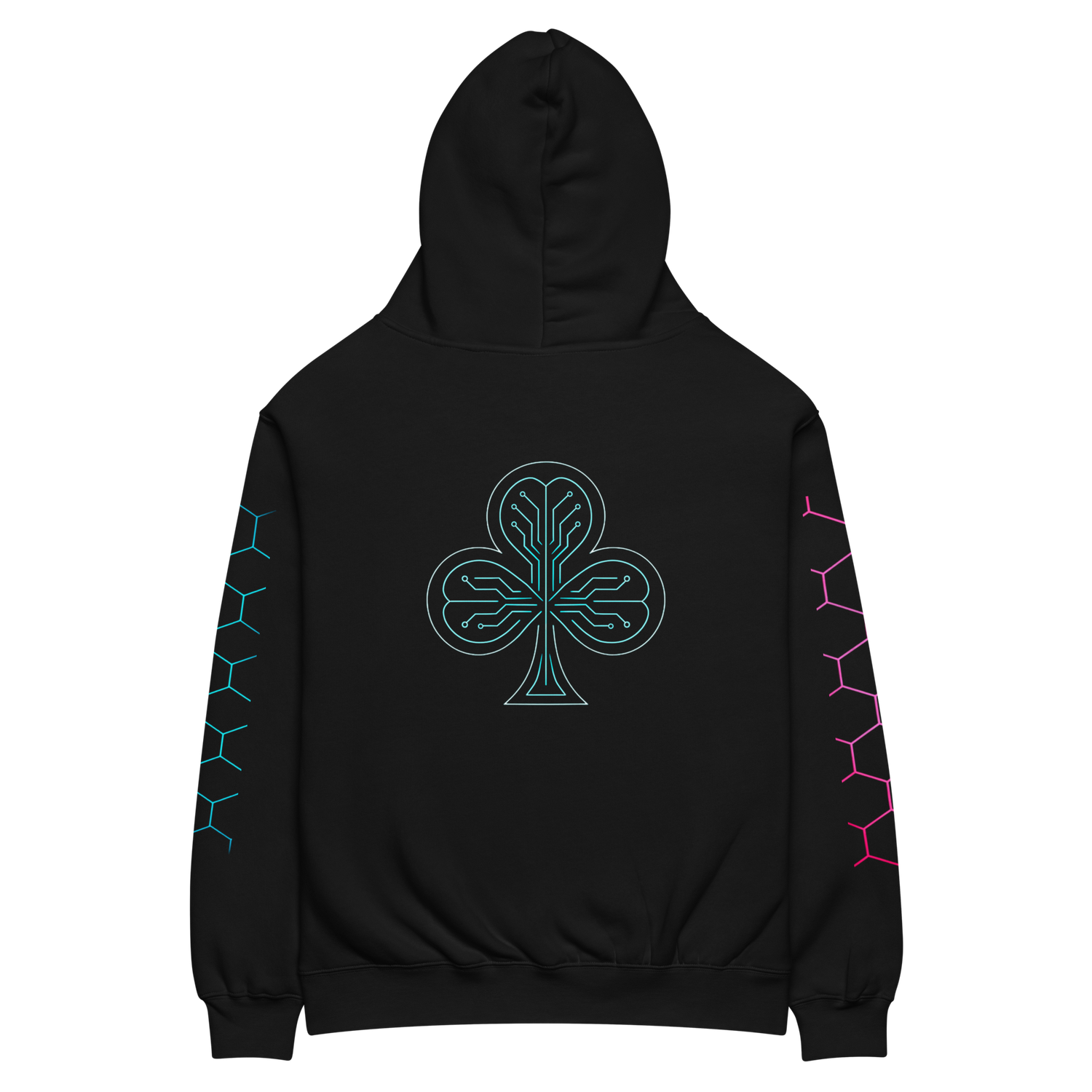 🃏 Hoodie Oversized PK9 – Future Holdem Clover Edition