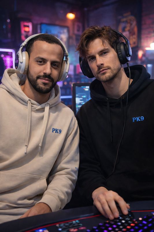 ♠️🌱 Sweat à Capuche PK9 Pure Poker – Homme