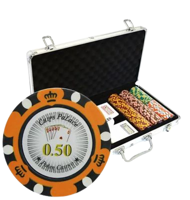 Malette 300 Jetons “CROWN – CASH GAME” – Clay Composite 14g – Setup Premium