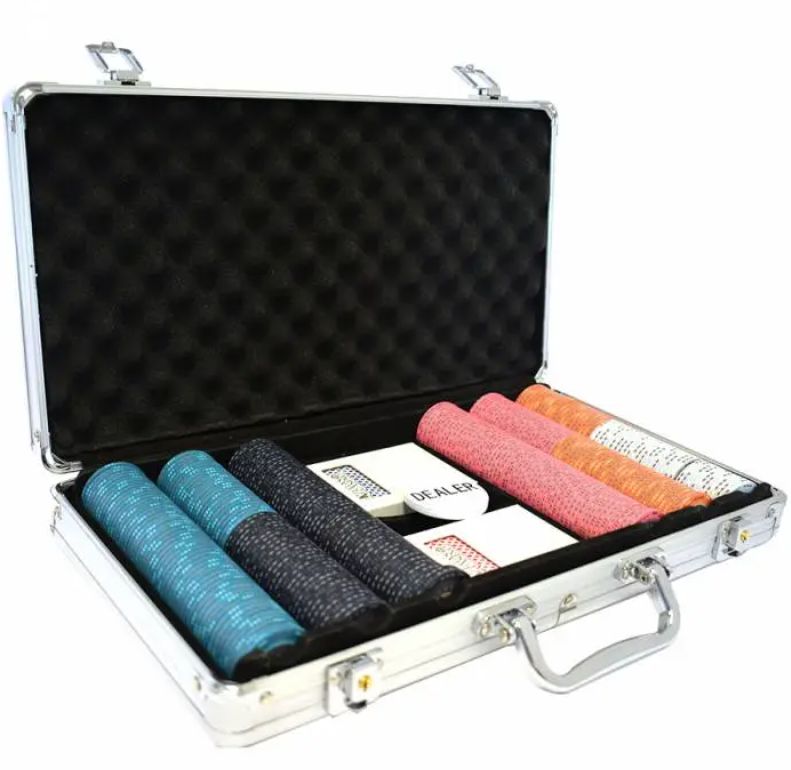 Mallette de 300 jetons de poker "FRENCH POKER TOUR" - en céramique 10 g