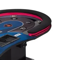 Table de Poker Luxe “THE SPADE” – Format XL – 10 Joueurs + Croupier – LED Ambiant
